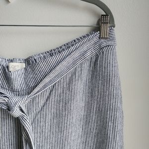 LOFT // Pinstriped Wide Leg Pant